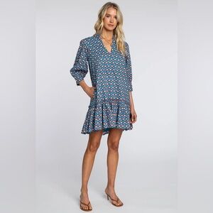 NWT Elizabeth James The Label Chloe Dress in Mini Lasso | Size Large